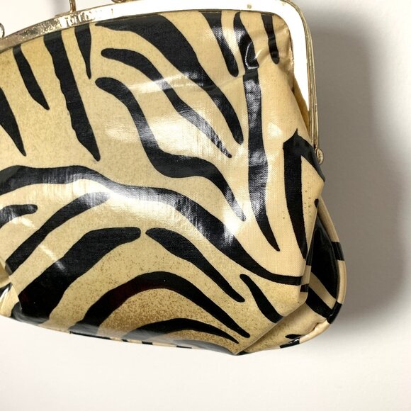 Vintage Zebra Pattern Handbag/Purse - Picture 6 of 9